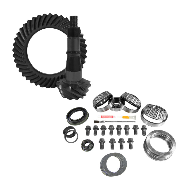 Yukon 9.5in GM 4.11 Rear Ring & Pinion Install Kit Axle Bearings and Seals