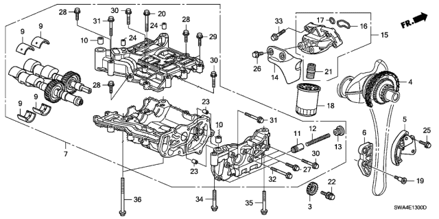 Honda - K-Series Oil Pump Chain Tensioner