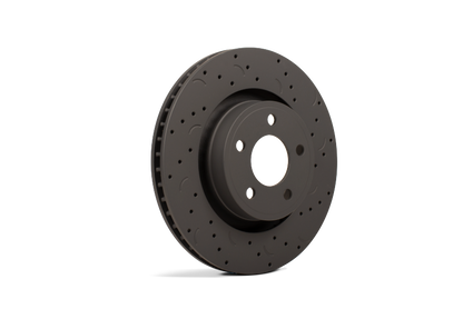 Hawk Talon 2001 BMW 325xi E46 Body Code Drilled and Slotted Rear Brake Rotor Set
