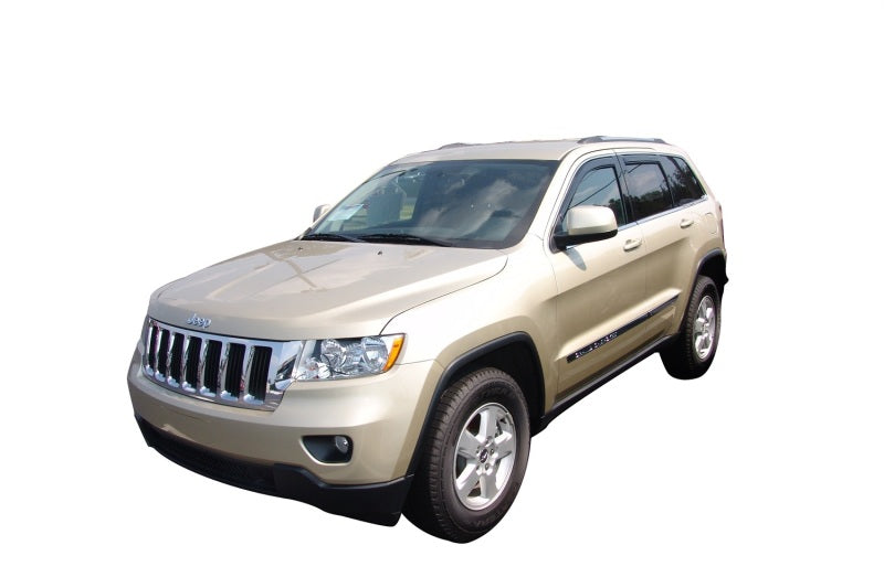 AVS 11-18 Jeep Grand Cherokee (Not L Model) Ventvisor In-Chnl FRT & RR Window Deflectors 4pc - Smoke