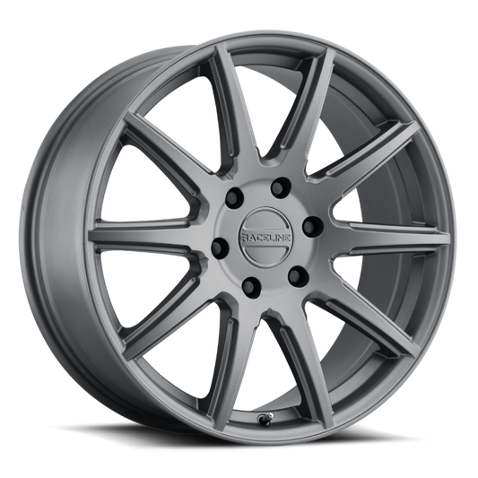 Raceline 159G Spike 22x9.5in / 6x139.7 BP / 35mm Offset / 106.1mm Bore - Gunmetal Wheel