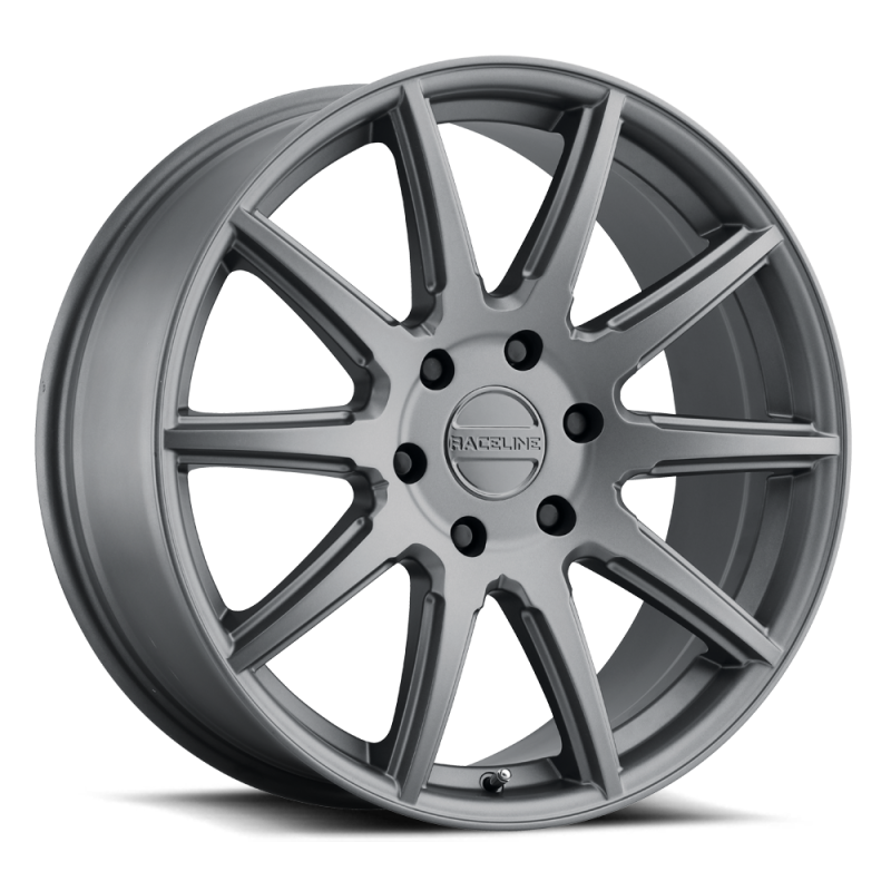 Raceline 159G Spike 22x9.5in / 6x135 BP / 35mm Offset / 87.1mm Bore - Gunmetal Wheel