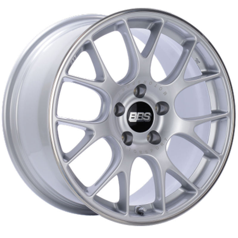 BBS CH-R 19x8 5x114.3 ET38 Brilliant Silver Polished Rim Protector Wheel -82mm PFS/Clip Required