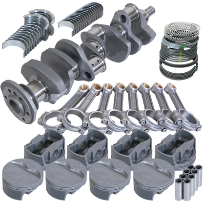 Eagle Chevy Pro Street 383 Rotating Assembly 4140 Crankshaft w/ 4340 I Beam Rods & Flat Top Pistons