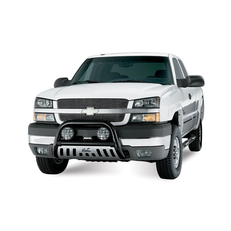 Westin 1999-2013 Chevy Silverado 1500 Crew Cab Signature 3 Nerf Step Bars - Black