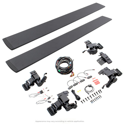 RealTruck 15-19 Chevy Silverado 25/3500HD CC (Gas) 4dr VoltStep Electric Running Board Kit - Tex Blk