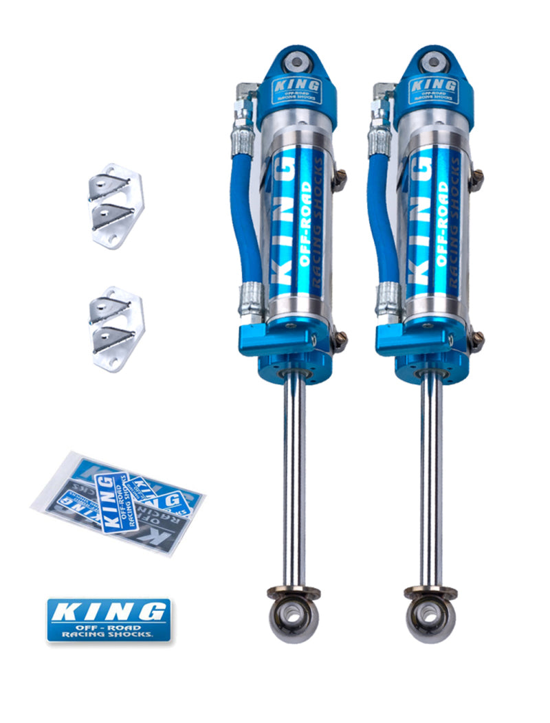 King Shocks 97-06 Jeep Wrangler TJ Rear 2.5 Dia Piggy Hose Reservoir Shock 6in Lift (Pair)