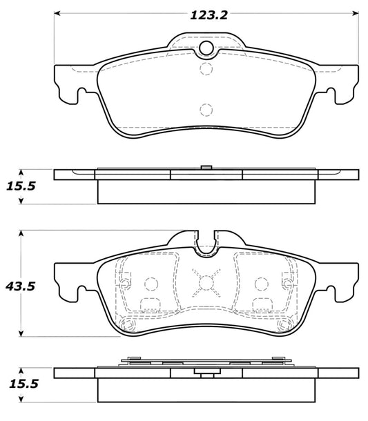 StopTech Street Touring 02-06 Mini Rear Brake Pads