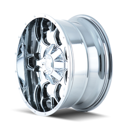 Mayhem 8015 Warrior 20x10 / 6x135 BP / -25mm Offset / 106mm Hub Chrome Wheel