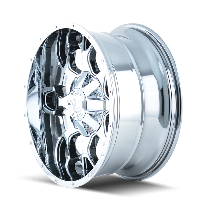 Mayhem 8015 Warrior 20x9 / 8x165.1 BP / 0mm Offset / 130.8mm Hub Chrome Wheel