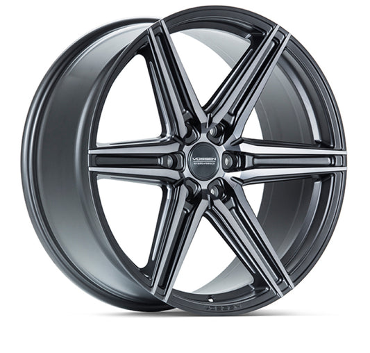 Vossen HF6-2 22x9.5 / 6x135 / ET20 / Deep Face / 87.1 - Tinted Matte Gunmetal Wheel