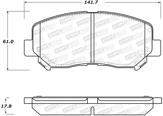 StopTech Performance ST Sport Rear Brake Pads CHR