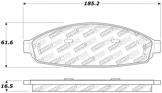 StopTech Sport Brake Pads w/Shims and Hardware - Front