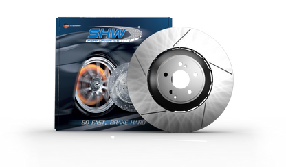 SHW 05-17 Subaru WRX STi 2.5L Front Drilled-Slotted Lightweight Brake Rotor (26300FE070)