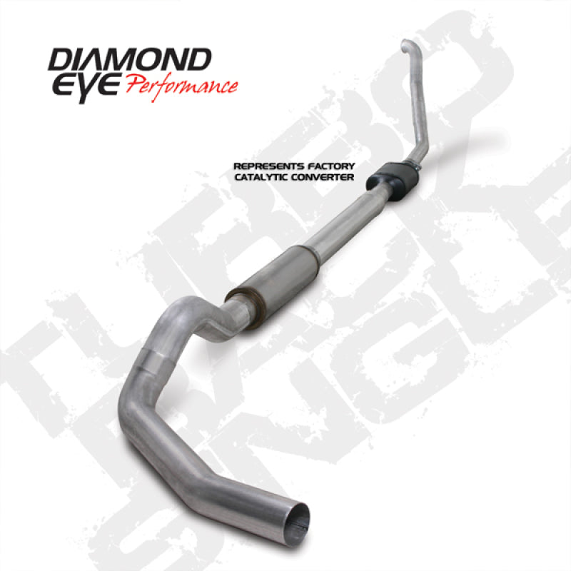 Diamond Eye KIT 5in TB SGL AL: 94-97 FORD 7.3L F250/F350 PWRSTROKE NFS W/ CARB EQUIV STDS