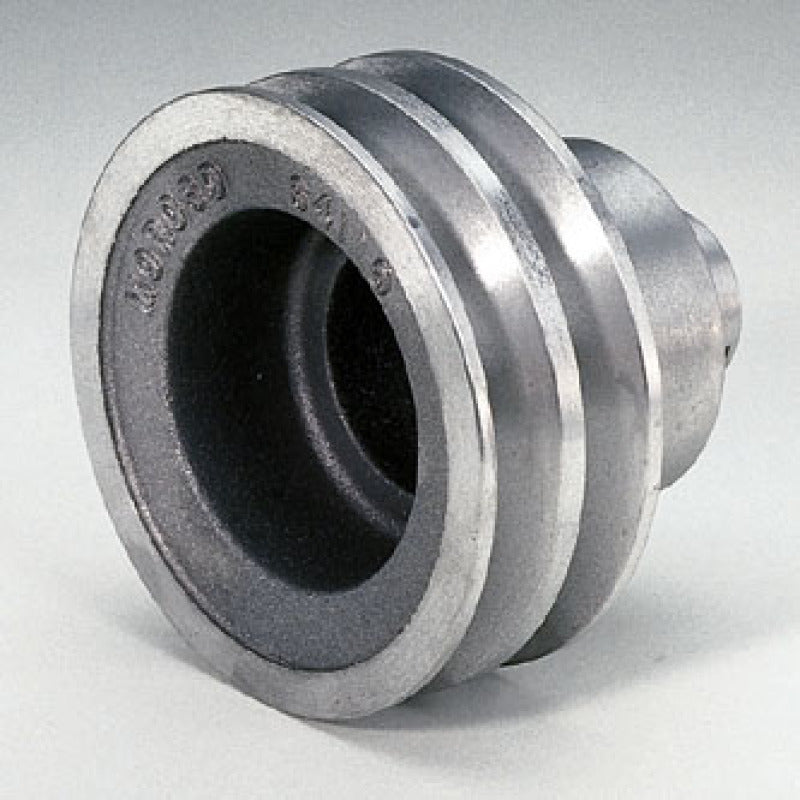 Moroso Chevrolet Small Block (w/Long Pump) Crankshaft Pulley - Double Groove - Cast Aluminum