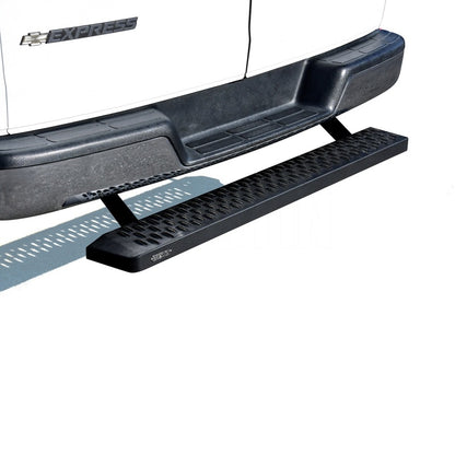 Westin Ford Transit Van 150/250/350 (Single 54in. Pass Door) Grate Steps Running Boards - Tex. Blk