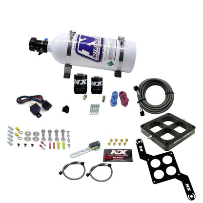 Nitrous Express Dominator Single Entry Billet Crossbar RNC Nitrous Kit (250-750HP) w/5lb Bottle