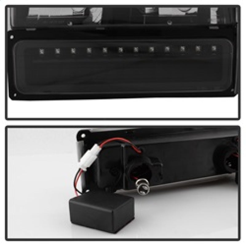 xTune 92-94 Blazer Full Size Corner/LED Bumper Headlights Black HD-JH-CCK88-LED-AM-BK-SET