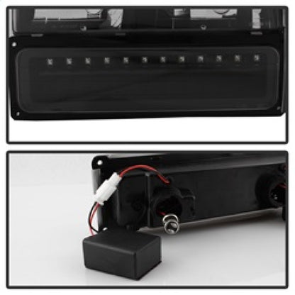 xTune 92-94 Blazer Full Size Corner/LED Bumper Headlights Black HD-JH-CCK88-LED-AM-BK-SET