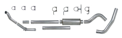 Diamond Eye KIT 4in Turbo Back Single AL: 94-97 FORD 7.3L F250/F350 PWRSTROKE NFS W/ CARB EQUIV STDS