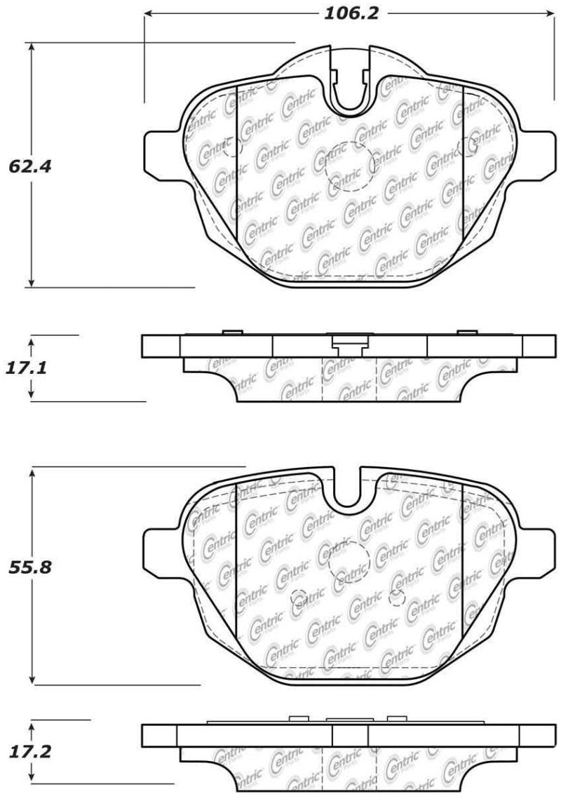 StopTech 11-17 BMW 5-Series / X3 Sport Performance Rear Brake Pads