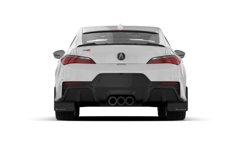 Rally Armor 23-24 Acura Integra A-Spec Black UR Mud Flap W/Blue Logo (No Drilling Req.)