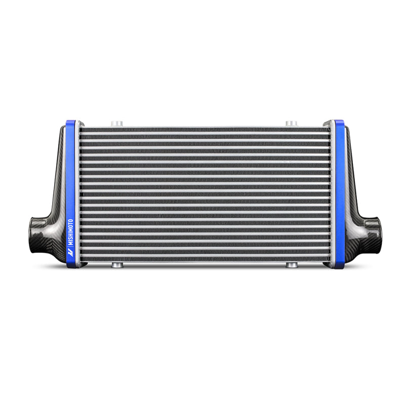 Mishimoto Universal Carbon Fiber Intercooler - Matte Tanks - 450mm Silver Core - S-Flow - C V-Band