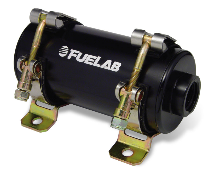 Fuelab Prodigy Reduced Size Carb In-Line Fuel Pump w/Internal Bypass - 800 HP - Black