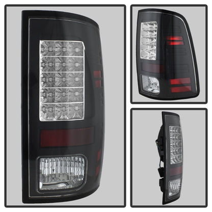 Spyder Dodge Ram 1500 13-14/Ram 2500 13-14 LED Tail Lights LED Model only - Blk ALT-YD-DRAM13-LED-BK