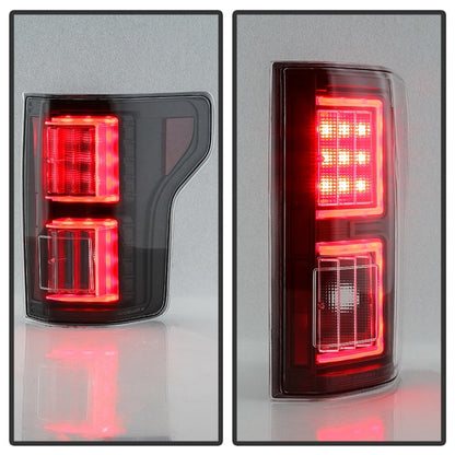 Spyder Ford F150 15-17 Light Bar LED Tail Lights (Not Compatible w/ Rear Blind Spot) - Black