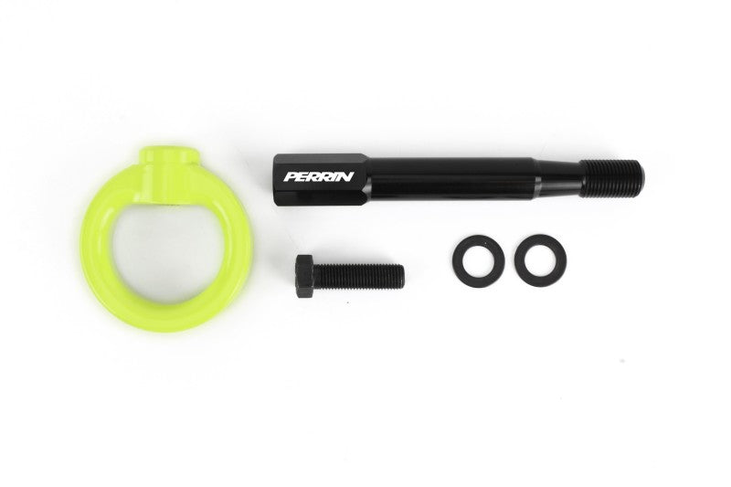 Perrin 18-21 WRX/STI / 13-20 BRZ / 17-20 Toyota 86 Front Tow Hook Kit - Neon Yellow