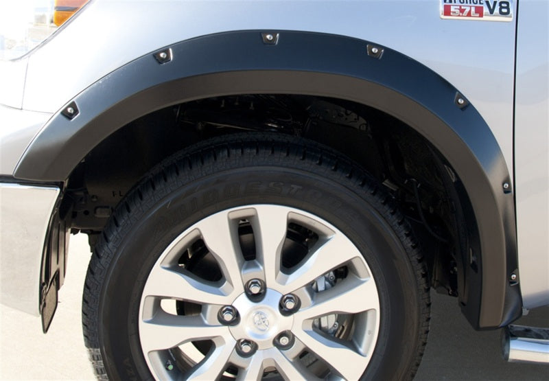 Lund 07-13 Toyota Tundra RX-Rivet Style Smooth Elite Series Fender Flares - Black (2 Pc.)