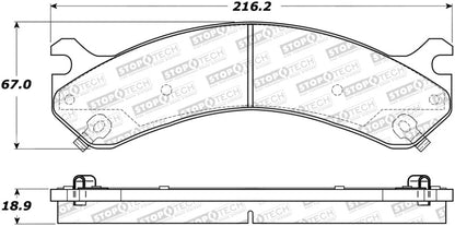 StopTech Sport Brake Pads w/Shims and Hardware - Front