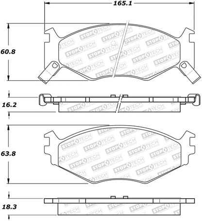 StopTech Street Brake Pads - Front