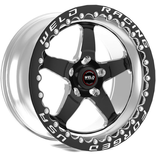 Weld S71 17x10 / 5x5mm BP / 7.2in. BS Black Wheel 3.1 ID (High Pad) - Non-Beadlock