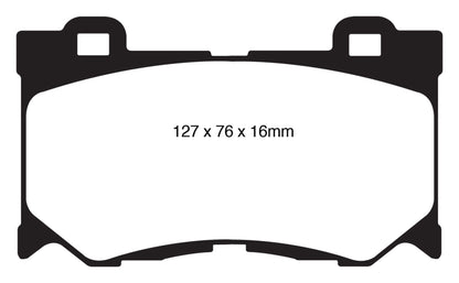 EBC 08-15 Infiniti G37 3.7 Greenstuff Front Brake Pads