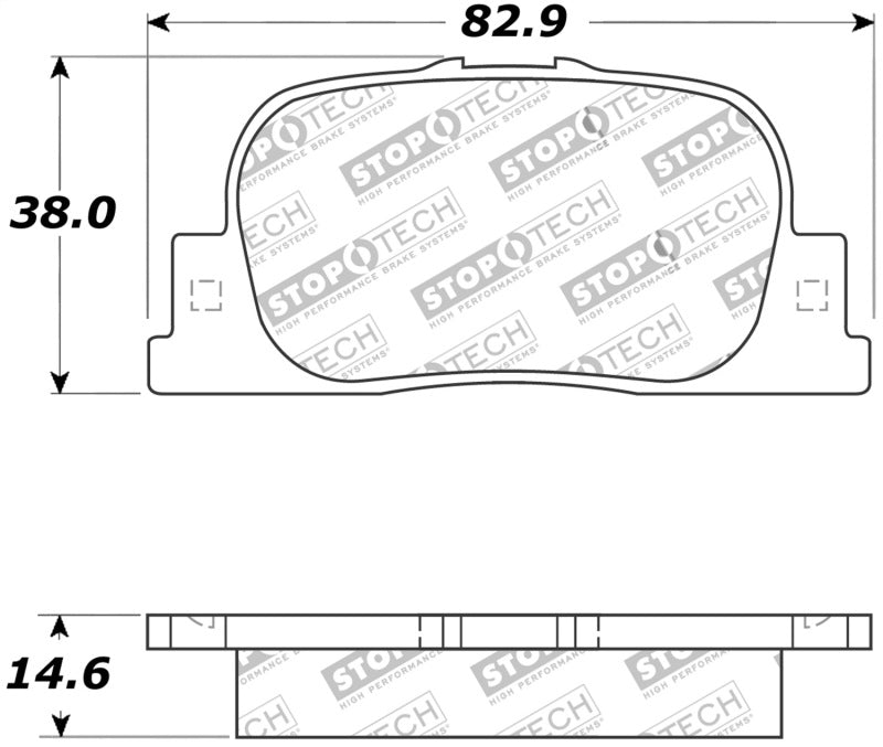 StopTech Street Touring 05-08 Scion tC Rear Brake Pads