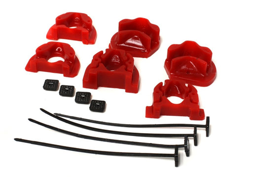 Energy Suspension 92-00 Honda Civic (Except 99-00 Si) / 93-97 Del Sol Red Motor Mount Inserts (Manua