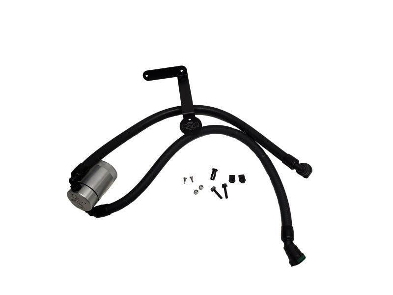 J&amp;L 2011-2025 Ford F-150 2.7L/3.5L/5.0L Passenger Side Oil Separator 3.0 - Clear Anodized