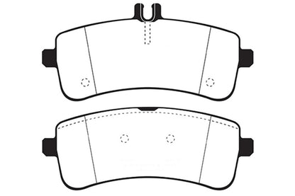 EBC 2015+ Mercedes-Benz C63 S AMG (W205) 4.0L Twin Turbo Redstuff Rear Brake Pads