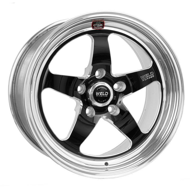 Weld S71 17x8.5 / 5x4.5 BP / 4.7in. BS Black Wheel (High Pad) - Non-Beadlock