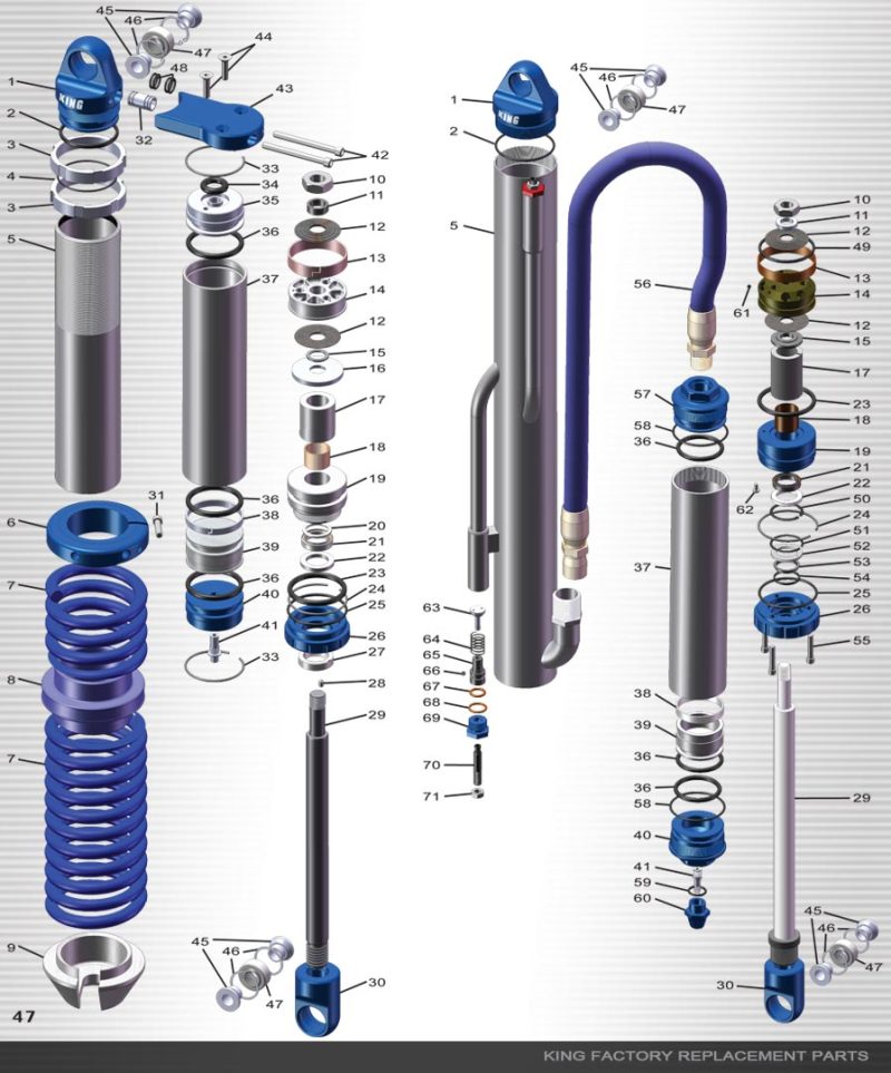 King Shocks 2.5 PR Bearing Spacer 2.360 Mnt Width x 20mm Bolt