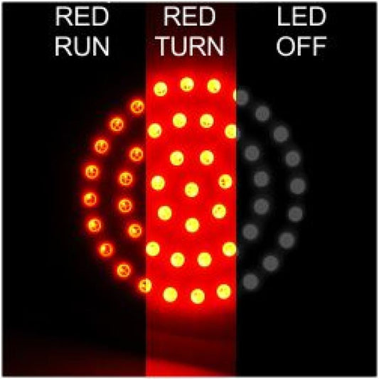 Letric Lighting Bullet Style Switchbacks Red/Red