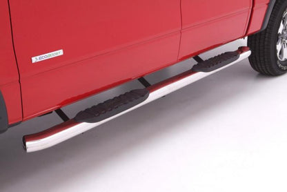 Lund 15-18 Ford F-150 SuperCab 5in. Curved Oval SS Nerf Bars - Polished