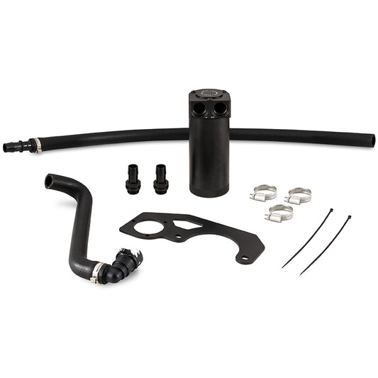 Mishimoto 2018+ Jeep Wrangler JL 2.0L Baffled Oil Catch Can Kit - Black