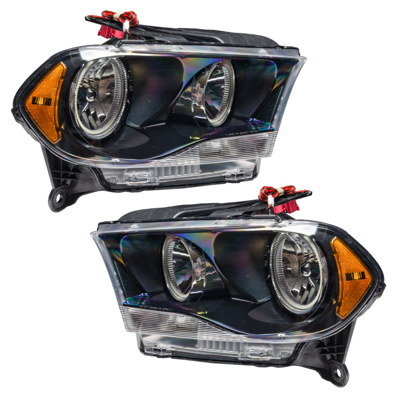 Oracle 11-13 Dodge Durango SMD HL Halogen - Black - ColorSHIFT w/ 2.0 Controller