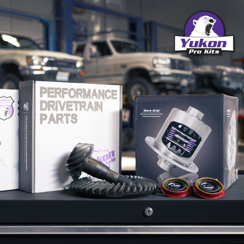 Yukon 7.5in/7.625in GM 3.73 Rear Ring & Pinion Install Kit 28 Spline Positraction Axle Bearings