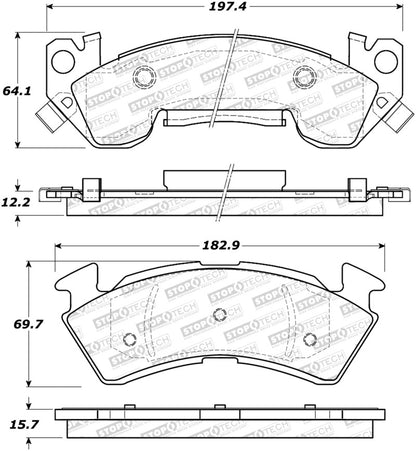 StopTech Street Brake Pads - Rear