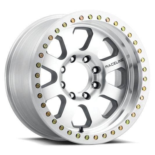 Raceline RT260M Avenger 17x9in / 6x139.7 BP / -12mm Offset / 107.95mm Bore - Machined Beadlock Wheel